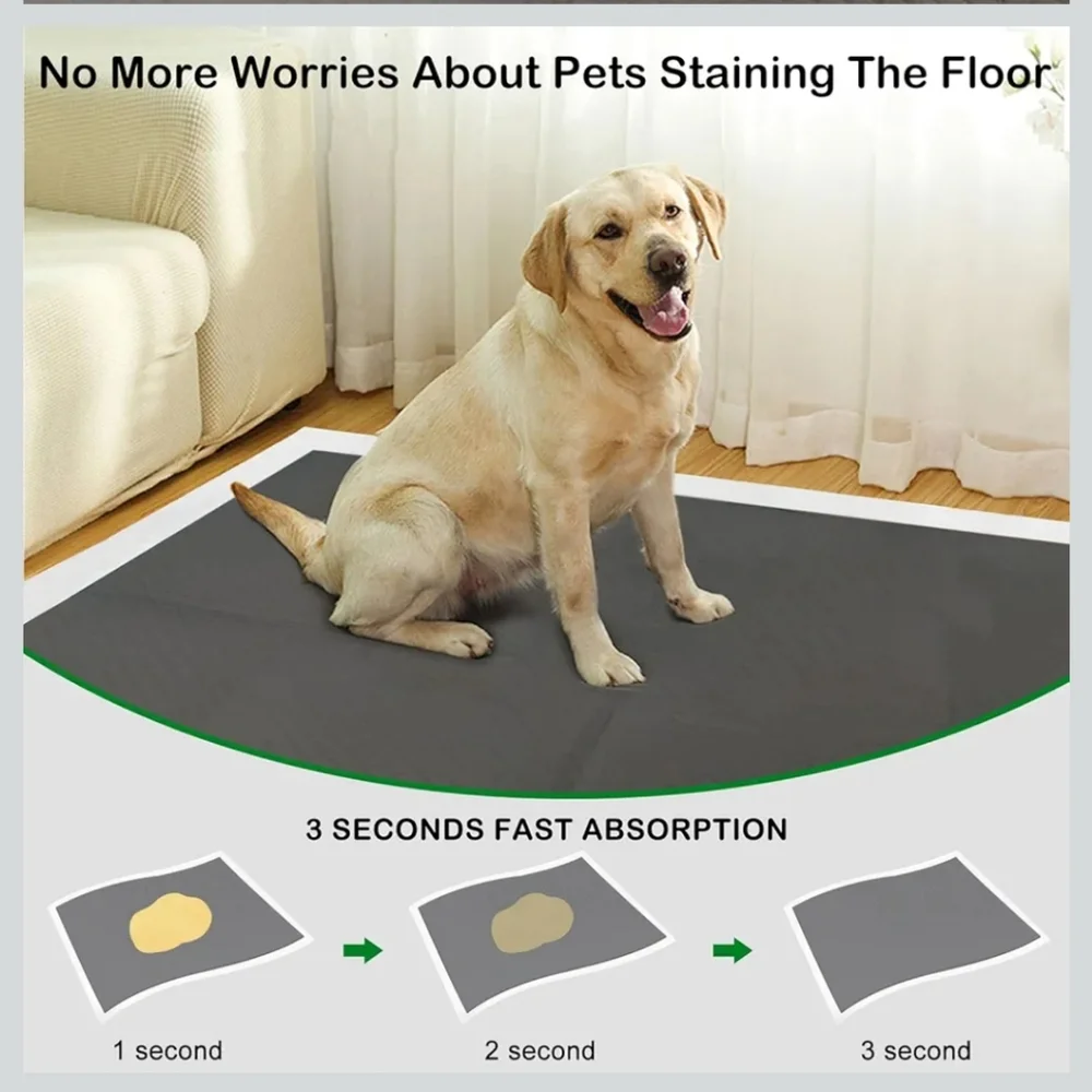 30 Pcs Leakproof Dog Training Pads - Black 48X36